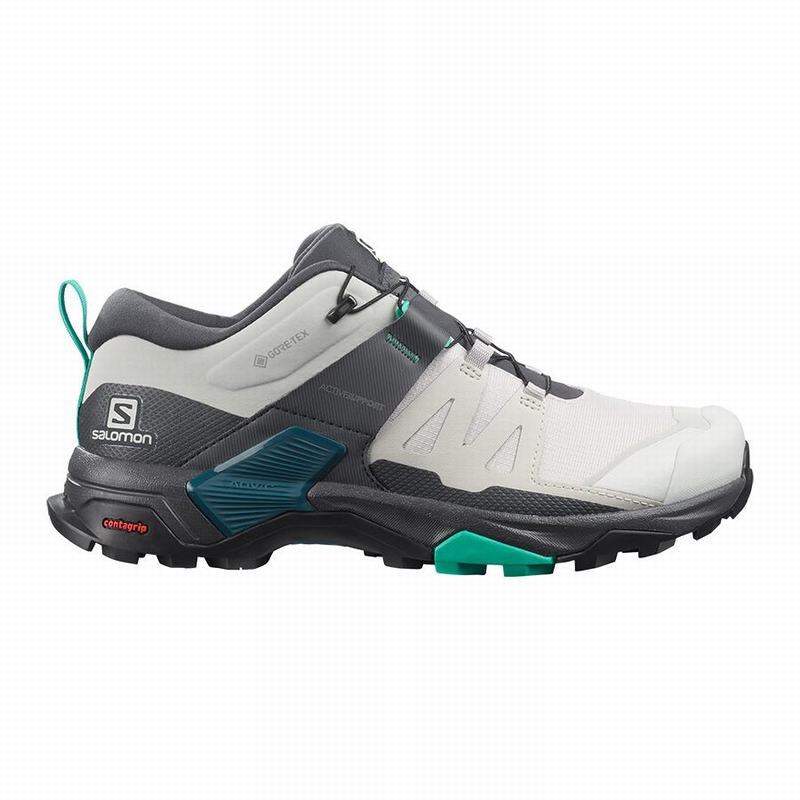 Buty Trekkingowe Damskie Salomon X ULTRA 4 GORE-TEX - Szare / Mięta - Polska (641-ZUTWXB)